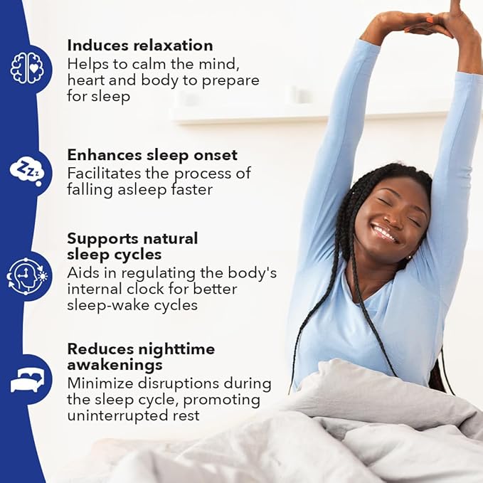 LifeSeasons Rest-ZZZ - Natural Sleep Support Supplement - Fall Asleep &amp Stay Asleep - Calms Nervous System - Ease Muscle Tension &amp Restlessness - Low Dose Melatonin GABA &amp Chamomile - 120