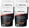 Terrasoul Superfoods Organic Reishi Mushroom Powder (4:1 Extract) 22 Oz (4 Pack) - Immune Boosting | Coffee Enhancer | Deeper Sleep