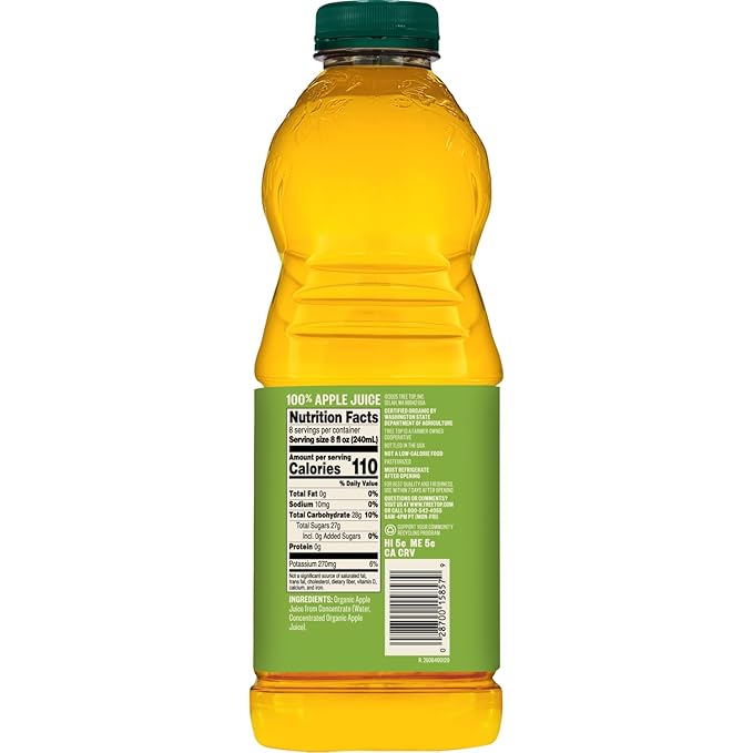 Tree Top Organic Apple Juice 64 Fl Oz (Pack of 8)