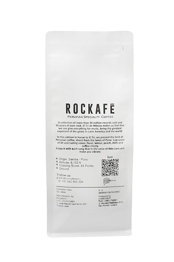 Rockafe El Tri Edition - 8.8 oz Bag of Peruvian Specialty Coffee - By Iky Store (Red Caturra and Bourbon) (3)