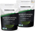Terrasoul Superfoods Organic Wheat Grass Juice Powder 10 Oz (2 Pack) - Grown in Utah Made from Concentrated Juice Superior to Wheatgrass