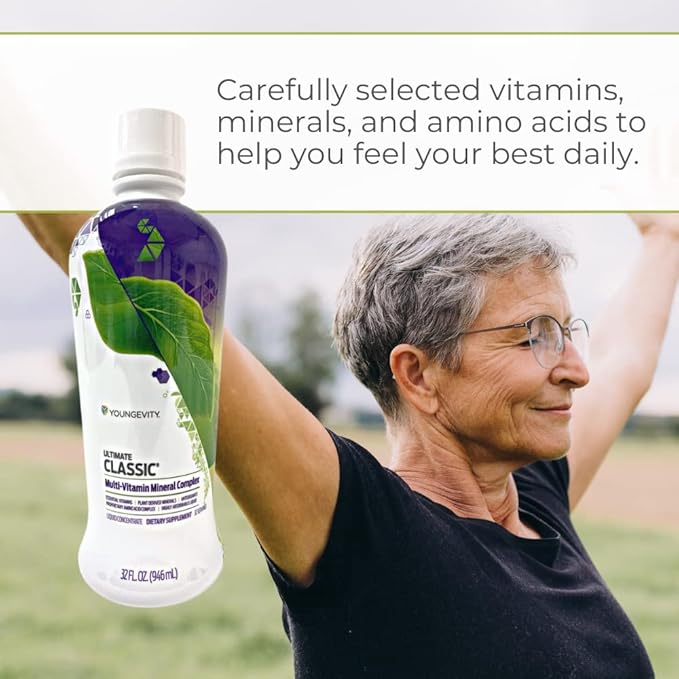 Youngevity Ultimate Classic - Multi-Vitamin &amp Mineral Complex | Natural Source of Essential Daily Nutrients | Highly Absorbable Liquid | (4)