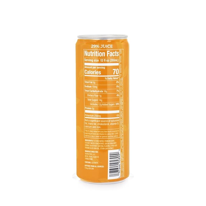 Yerbaly Mango Natural Energy Drink