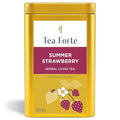 Tea Forte Summer Strawberry Premium Loose Leaf Caffeine-Free Herbal Tea Blend Canister Makes 35-50 Cups