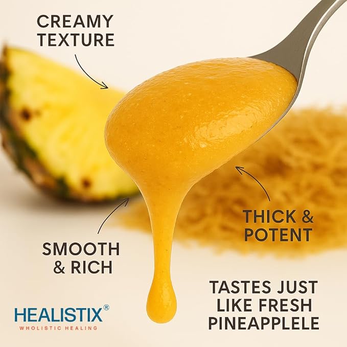 Healistix Pineapple Sea Moss Gel [16 Oz] - Exquisitely Crafted from Seamoss Wildcrafted in The Pristine Waters of St Lucia A Natural Delight - Sea Vegetable in Glass Jar