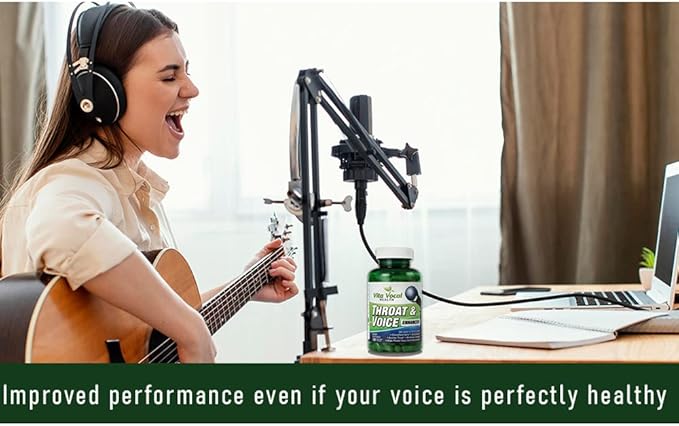 VitaVocal Throat &amp Voice Enhancer Eliminates or Reduces Hoarseness Restores Vocal Clarity Amazing Voice Remedy for Vocal Troubles for Singers Actors Public Speakers