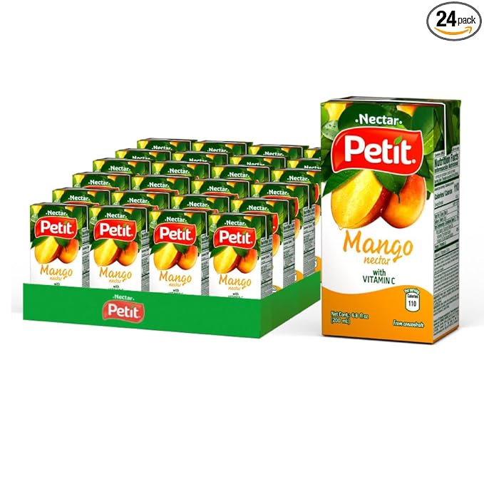 Petit Mango Nectar 200 ml (Pack of 24) – Refreshing Tropical Fruit Beverage