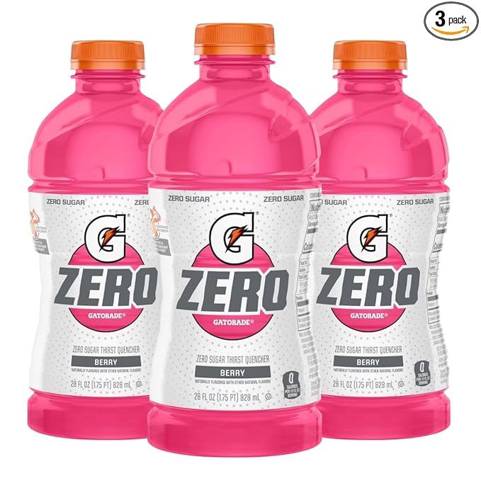 Thirst Quencher for Gatorade Zero Sugar Berry Thirst Quencher 28 Fl Oz Bottle (Pack of 3)