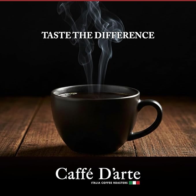 Caffe D’arte Meaning of Life Ground Coffee – Medium‑Dark Roast Well‑Balanced Classic Blend – Roasted in Seattle Ideal for Drip Brewing – 1 lb