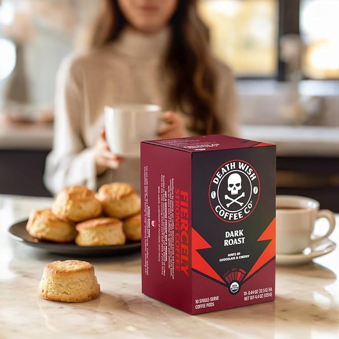 Death Wish Coffee Dark Roast Pods 30 Count