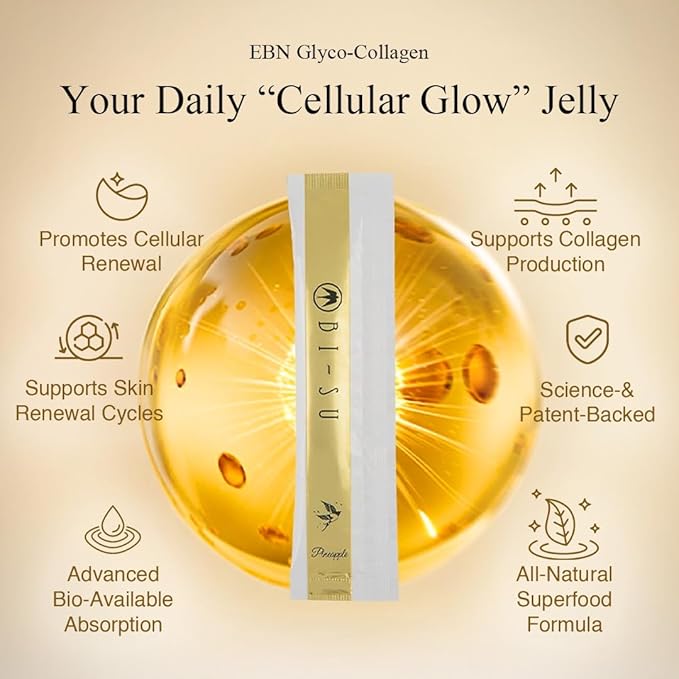 BI-SU Beauty Essence Collagen Jelly Stick with Vitamin C Fish Collagen Peptides Anti Aging Maintain Skin Elasticity Immunity Support Japan Beauty Skin Care Secret Rose Flavor 30 PCS