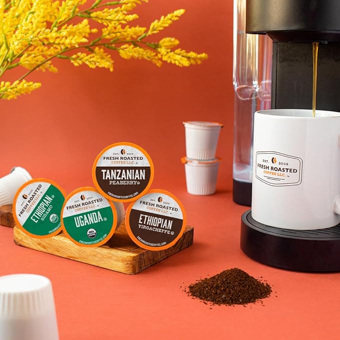 Fresh Roasted Coffee African Variety Pack K-Cup Compatible 96 Pods