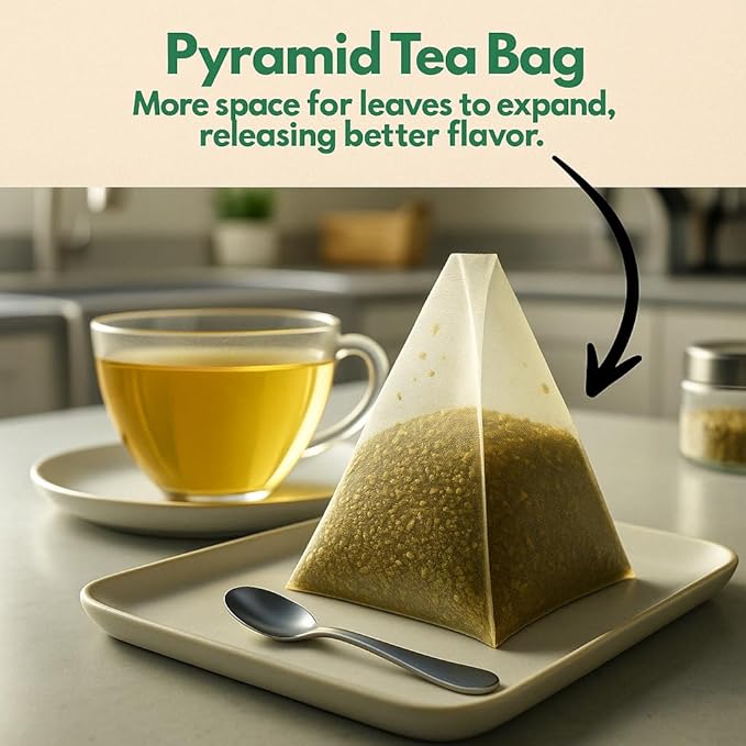 Tozzy Organic TurmericGinger &amp Cinnamon Tea – 100 Count Plant-Based Pyramid Tea Bags
