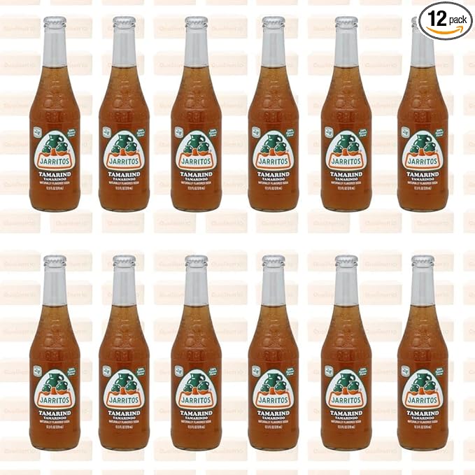 QUALITATT 10 Jarritos Mexican Soft Soda Drink Tamarind Glass Bottle 12 fl oz 12 Pack by Qualitatt