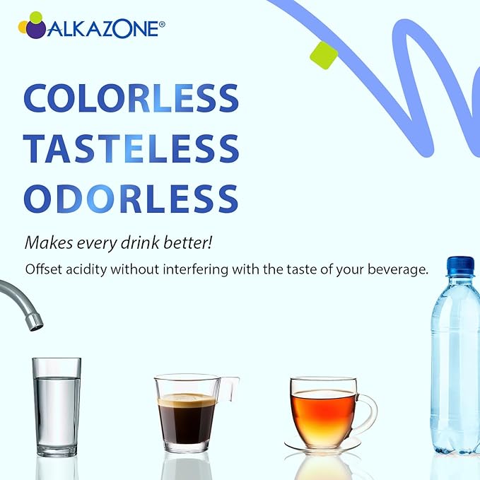 ALKAZONE Make Your Own Alkaline Water - Alkaline Booster Drop 1.25 oz (2 Packs)