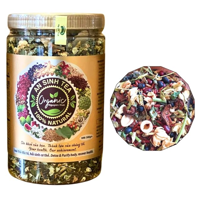 An Sinh Tea Herbal Tea Variety Pack - Liver Detox Tea - Sleep Tea For Bedtime - 60 cups - Non Caffeinated Relax Reduce Cholesterol Migraine Fatigue Stress Promoting Sleep
