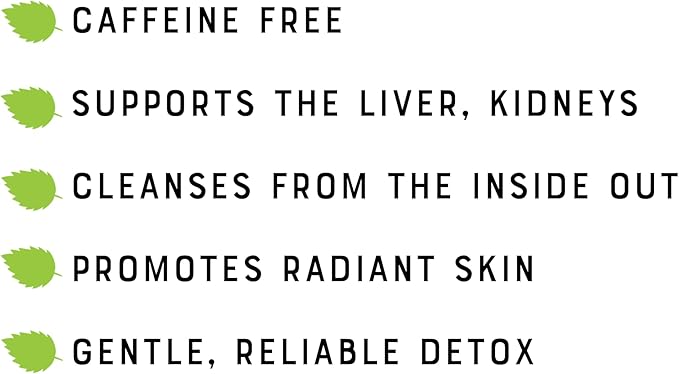 Daily Detox Cleansing Herbal Tea Caffeine Free Organic Loose Leaf Tea for detoxing