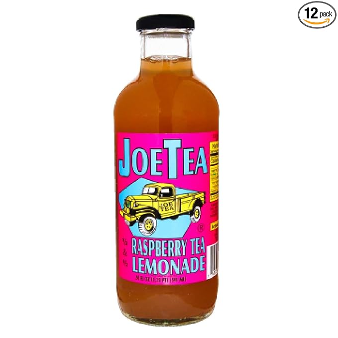 JOE TEA 20 OZ GLASS (Half and Half Raspberry)