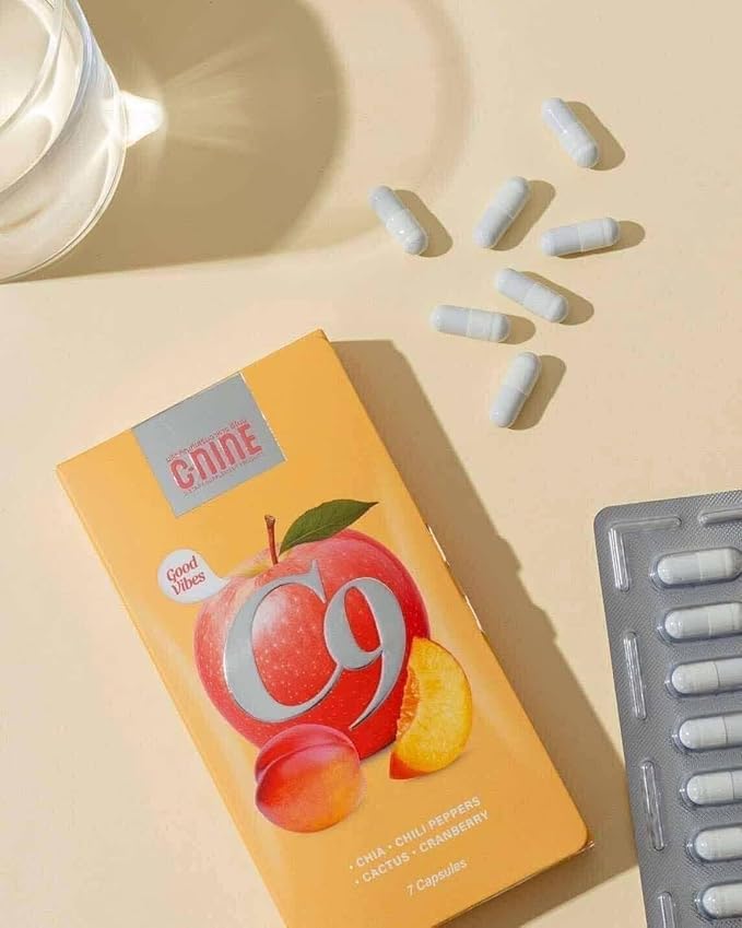 C-Nine C9 Dietary Supplement 7 Caps with Chia Chili Cactus &amp Cranberry