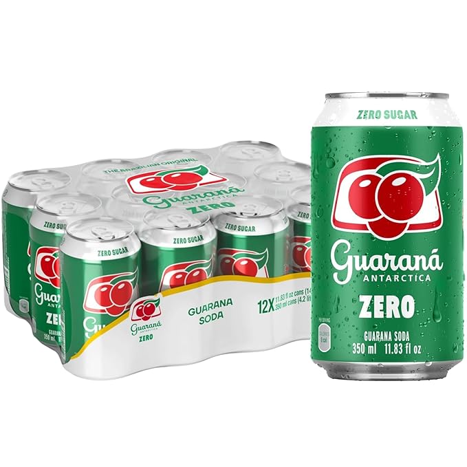 Guarana Antarctica Zero Diet 12-Ounce (Pack of 12)