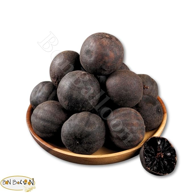 BonBalloon Pure &amp Organic Black Limes Lemon Limu Lime limon Whole Dried Dry Fresh Natural Herbal Herb Tea Seasoning Spice Spices Cooking Vegan Kosher Halal ( 17.64 oz / 500 gm ) ليمون مجفف اسود حل