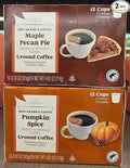 Barissimo The Coffee Expert Maple Pecan Pie &amp Pumpkin Spice Ground Cup Light Roast Coffee 4.02oz 114g (Two Boxes)