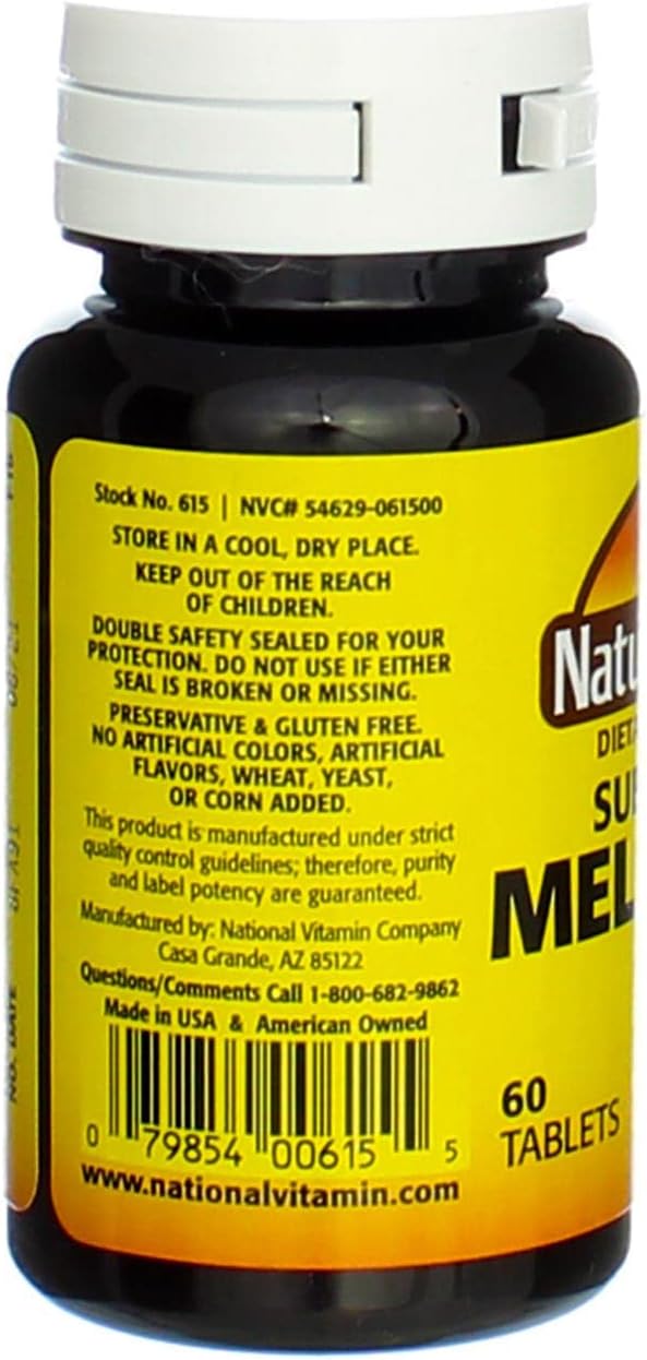 Nature's Blend Melatonin 5 mg - 60 Tablets Pack of 4