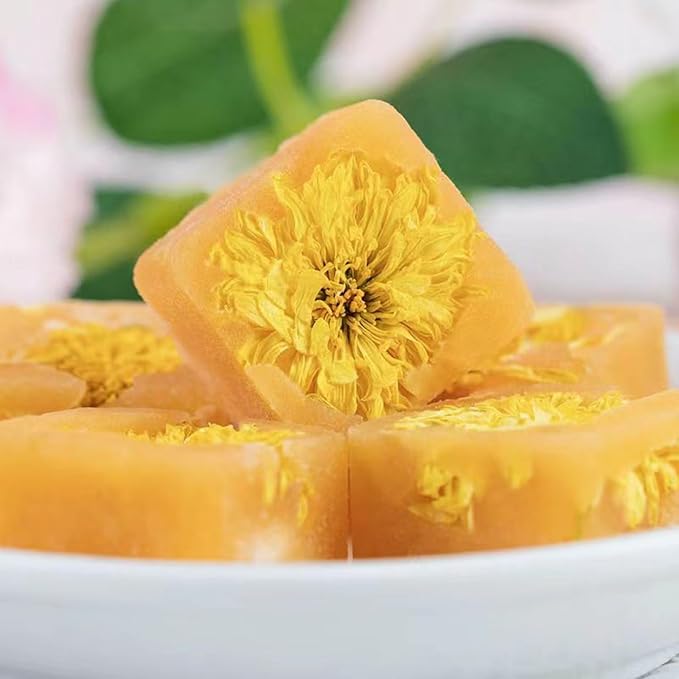 Dried Chrysanthemum Flowers Rock Sugar Tea 10.58 oz Chrysanthemum Honey Flower Tea Sugar