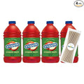 Snapple Apple All Natural Fruit Juice 64 fl oz Plastic Bottle 4 Pack + 15 Sugarcane Disposable Straws by KOOL8SHOP Infinite Deals