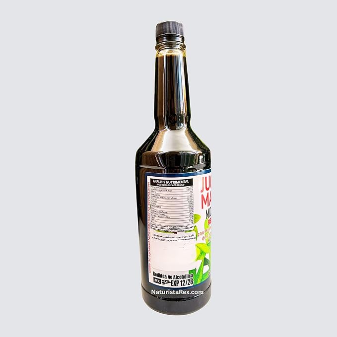 Los Viejitos Maguey Juice Michoacano REFORZADO Moronel Guanabana &amp 11 Herbs | Jugo de Maguey Reforzado Michoacano 33 oz (1 LT) Tonic Drink Dietary Supplement