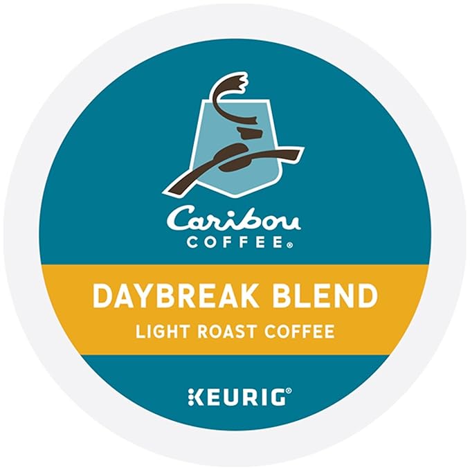 Caribou Coffee Daybreak Morning Blend K-Cups for Keurig Brewers 24 Count (Pack of 4)