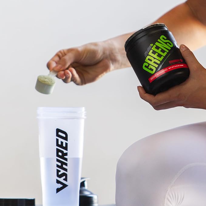 Sculpt Nation by V Shred Greens Strawberry - Premium Greens Powder &amp Superfood Blend with Collagen to Support Skin Digestion and Energy - 30-Day Supply