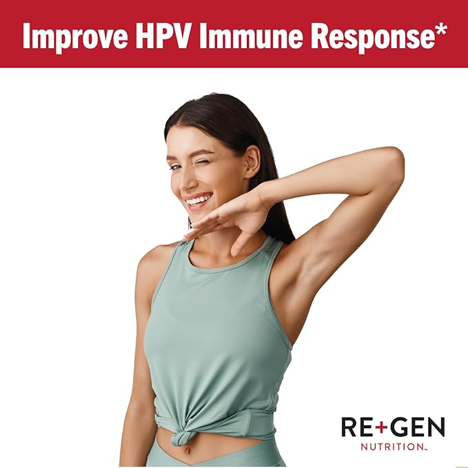 Re+Gen Nutrition Herp Rescue Healing Power Vanish Immune Support for Women Mushroom Supplement Pure Shiitake Mushroom Beta Glucan Red Marine Algae 60 Capsules
