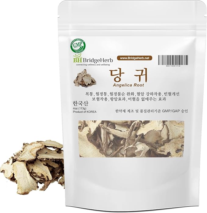 Angelica Root Herbal Tea Cut (한국산 당귀) – 4oz/113g | Premium Natural Dried Korean Angelica Root | Traditional Herbal Wellness &amp Vitality Support | Product of Korea