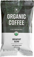 Crown Beverages Organic Breakfast Blend Coffee Packet 2.5 oz. - 24/Pieces WS-110COBFASTPK-NF