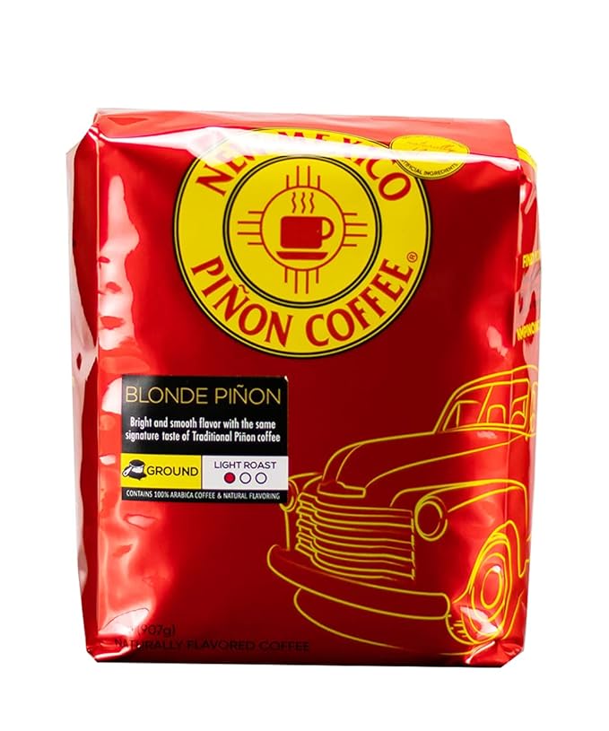 New Mexico Piñon Coffee Naturally Flavored Coffee (Blonde Piñon Ground 2 pound)