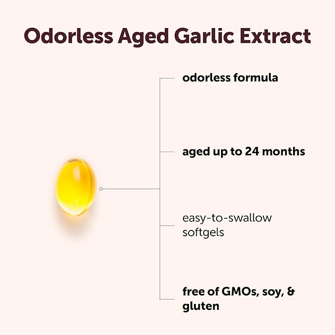Micro Ingredients Odorless Garlic 300 Softgels | 2 Years Aged Garlic Extract | Grown Allium Sativum Bulb | Natural Herbal Supplements | Non-GMO Gluten Free