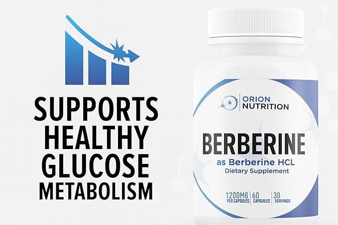 Berberine HCl 1200mg 60 Vegetarian Capsules - Gluten Free &amp Non-GMO