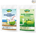 Yeshvi NATURAL Tender Coconut Water Powder &amp Aam panna Powder Combo Pack Instant Mix Drink Powder Booster Summer Drink Fruit Juice Powder for Adults 200gm