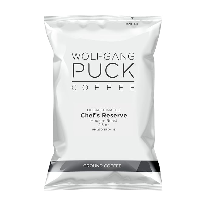 Wolfgang Puck Coffee Chef's Reserve Decaf 2.5 ounce Portion Packs 18 count