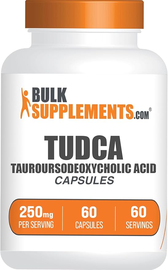 BulkSupplements.com TUDCA Capsules - TUDCA Supplement Tauroursodeoxycholic Acid TUDCA 250mg for Liver Support - Gluten Free 1 Capsule per Serving 60 Capsules (Pack of 1)