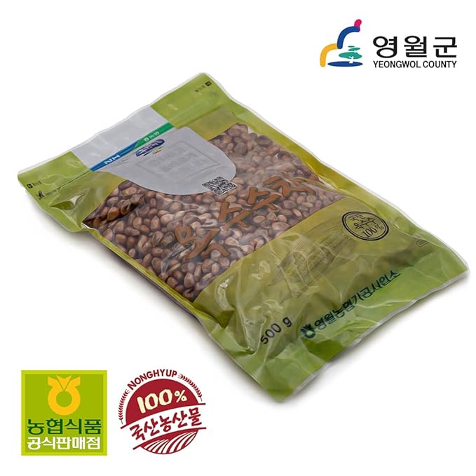 [NongHyup] Authentic Korean Roasted Corn Tea | 옥수수차 (Oksusu-cha) | 100% Korean Corns | Caffeine-Free | Nutrient-Rich &amp Versatile Beverage | 영월 농협 옥수수차 | 100% 한국산 (500g/17.6oz)