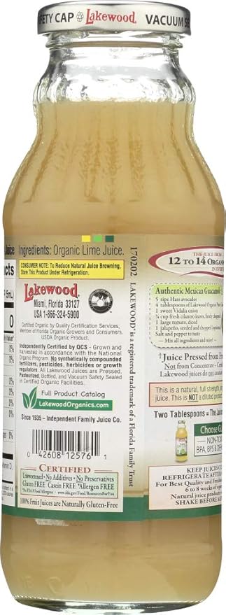 Lakewood Pure Lime Juice 24x 12.5OZ