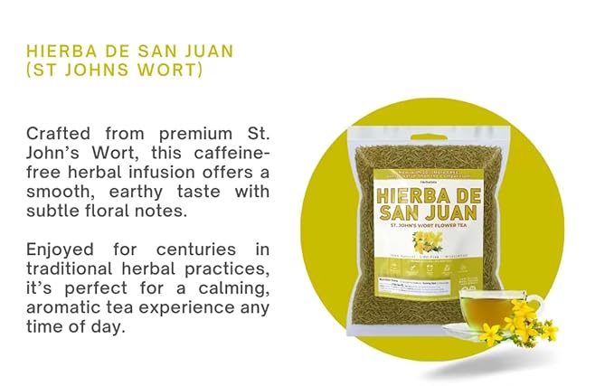 Herbalista - St. John's Wort Flower Tea Hierba de San Juan Te - 100% Natural &amp Aromatic Herbal Beverage - IMPORTED FROM MEXICO (8oz)