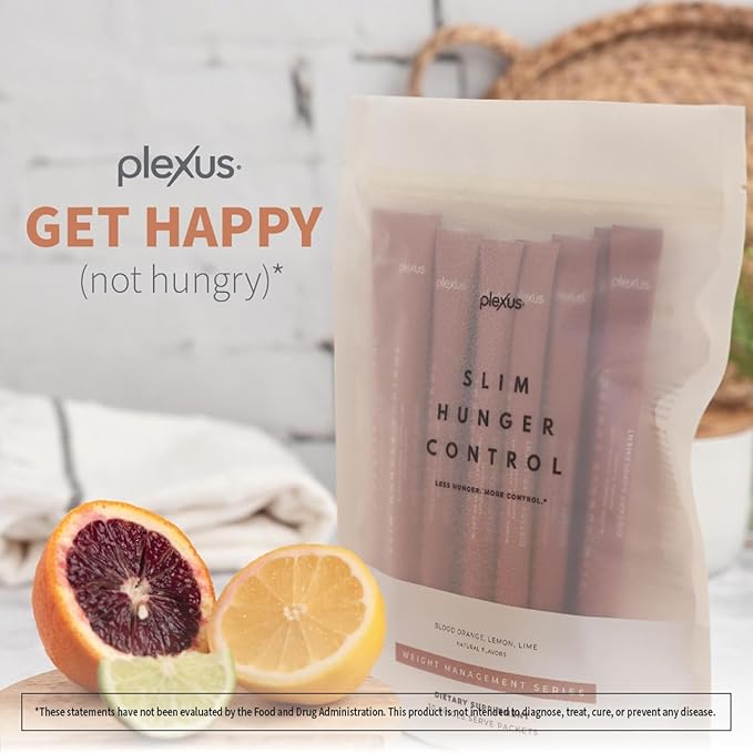 Plexus Slim Hunger Control | 30 Packets | Dietary Supplement &amp Glucose Metabolism Support | Vegan Gluten Free | Health Drinks