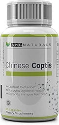Chinese Coptis (coptis chinensis) - No Binder No fillers - Potent Whole Herb Huang Lian Su - Goldthread 550mg Berberine Coptisine - Packaging May Vary
