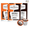 Fresh Roasted Coffee Guatemala Huehuetenango Medium Roast 72 Pods for K Cup Brewers