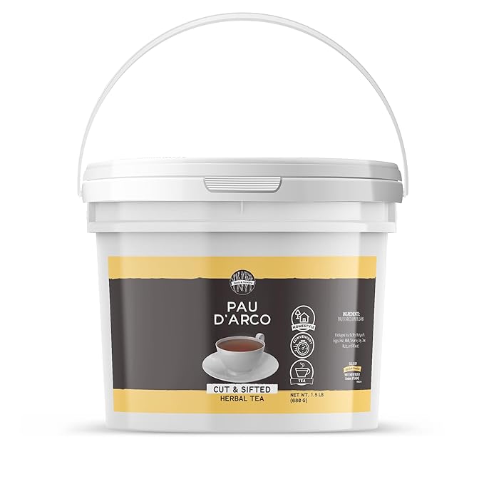 Birch &amp Meadow Pau D'Arco 1 Gallon Bucket Cut &amp Sifted Herbal Tea Inner Bark