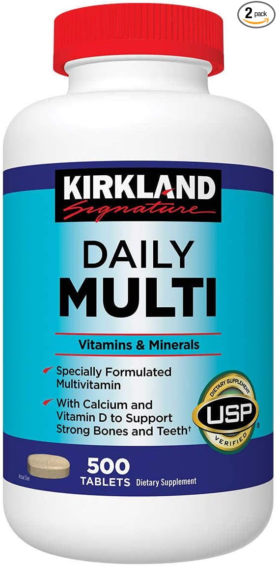 Kirkland Signature Daily Multi 500 Tablets (2 Pack)
