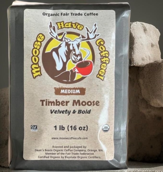 MOOSE HAVE COFFEE! ORGANIC WHOLE BEAN COFFEE – TIMBER MOOSE COFFEE-TM1